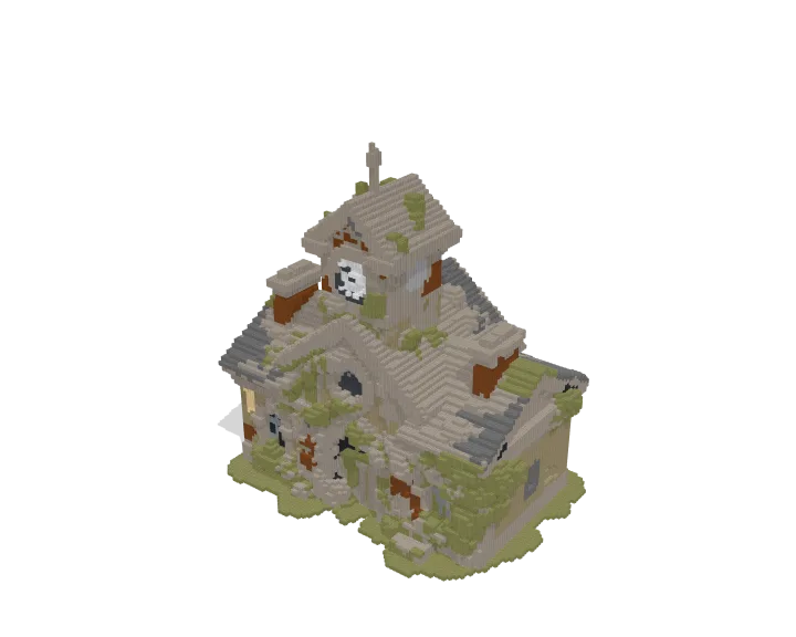 Haunted Clock Tower brick model