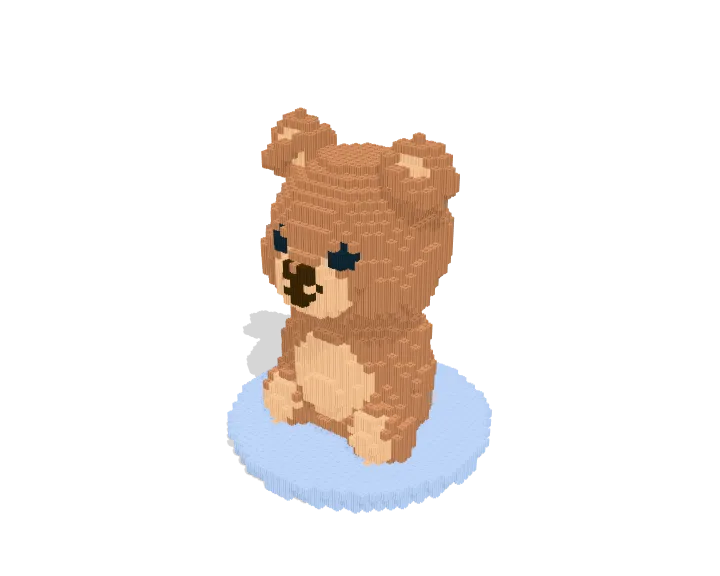 Teddy Bear brick model