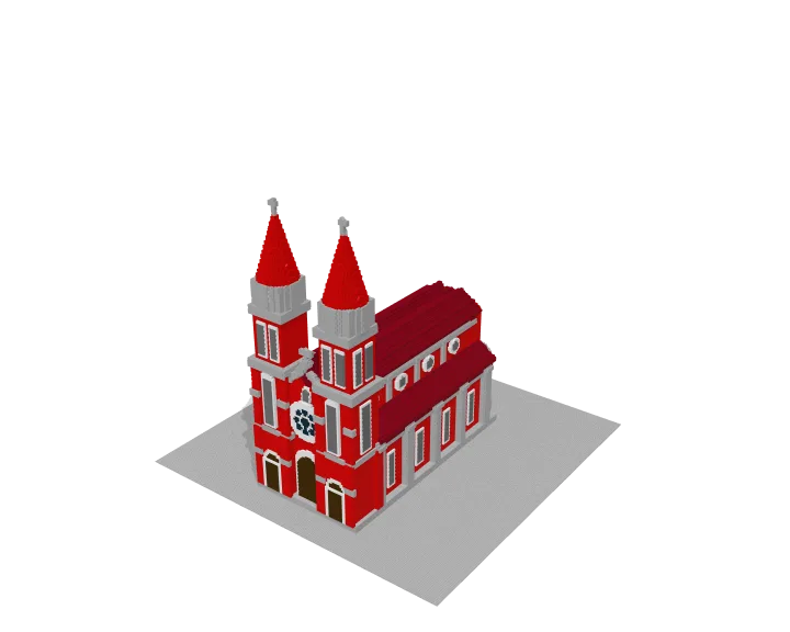 Notre-Dame Cathedral Saigon brick model