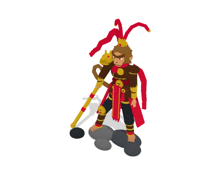 Armored Monkey King brick model